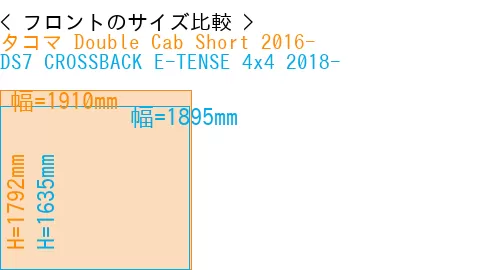 #タコマ Double Cab Short 2016- + DS7 CROSSBACK E-TENSE 4x4 2018-